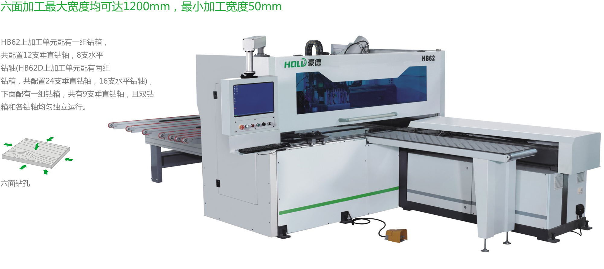 HB62 CNC drilling machine (six-sided drilling)