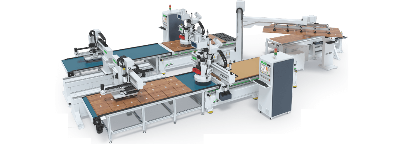 Flexible intelligent cutting multi-machine connection