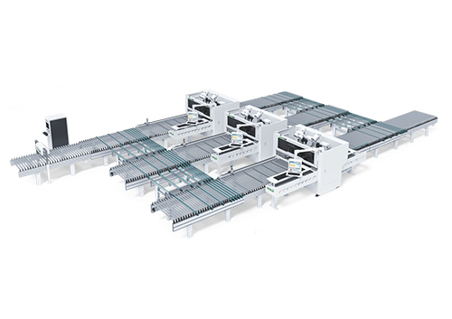 Multi-machine connection for six-sided drilling