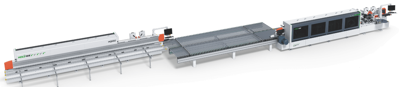 Edge banding machine multi-machine connection